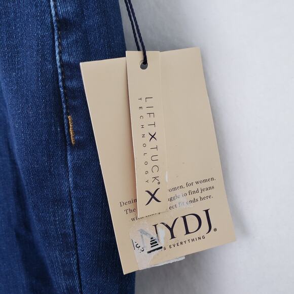 NYDJ Marilyn Straight Jeans Womens Size 16 Quinn Blue Hi-Rise Workwear Plus NWT - Picture 12 of 13
